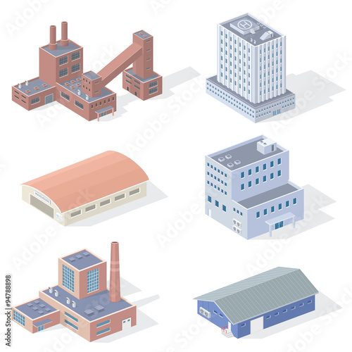 Isometric Industrial Buildings