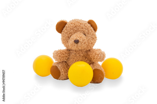 Teddy Bear play color ball