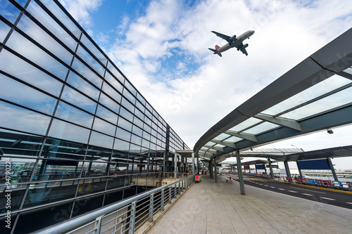 Canvas Print the scene of airport building in shanghai china