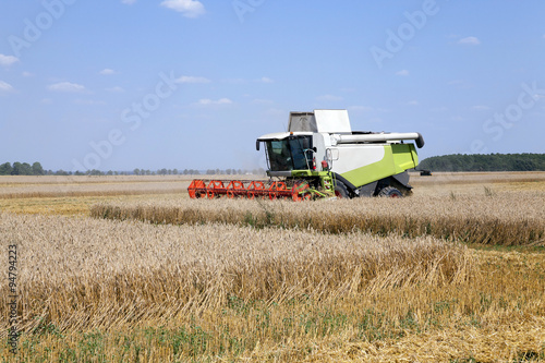 Harvester in the field 