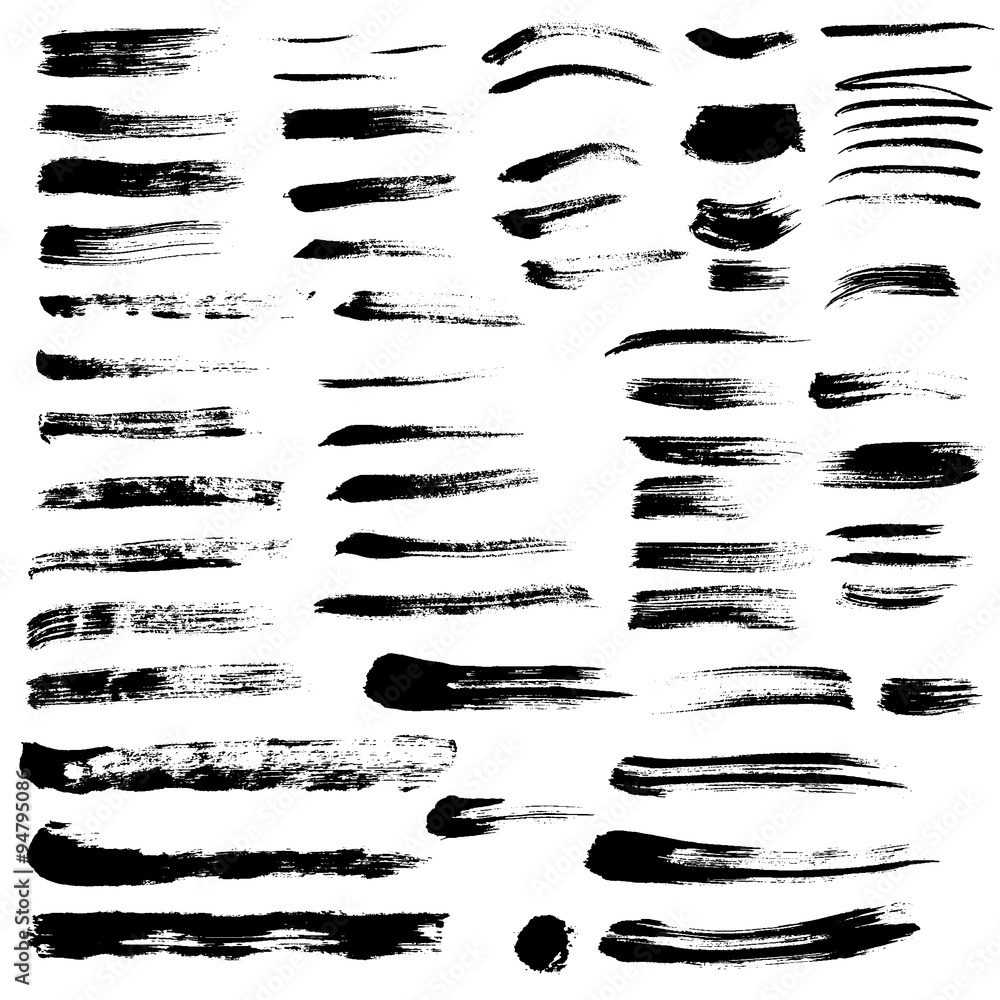 Black paint brush strokes collection vol. 2 Black paint brush strokes collection vol. 2
