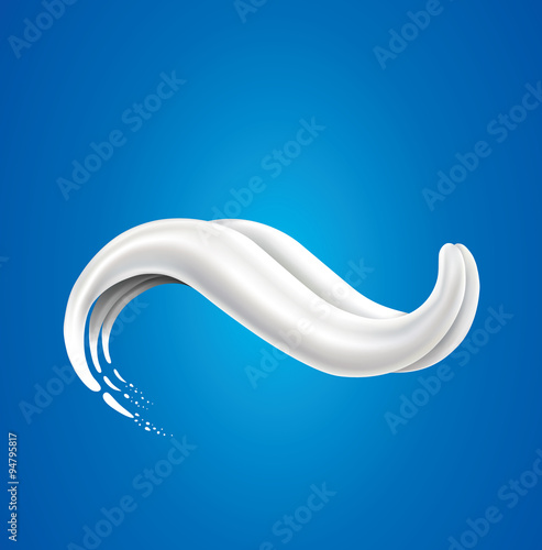 milk splash with tongue