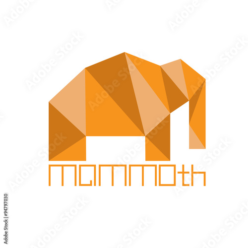 mammoth in polygon style