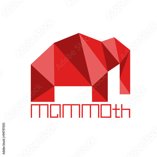 mammoth in polygon style