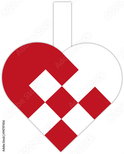 Braided Christmas Hearts