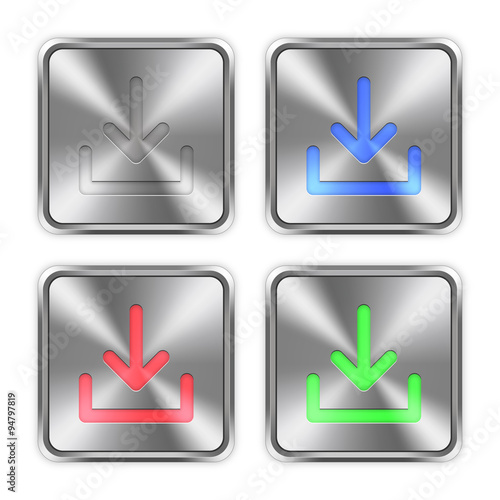 Color download steel buttons