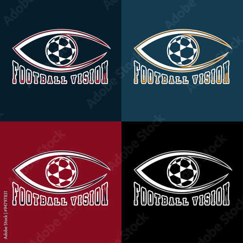 soccer vision vector design template