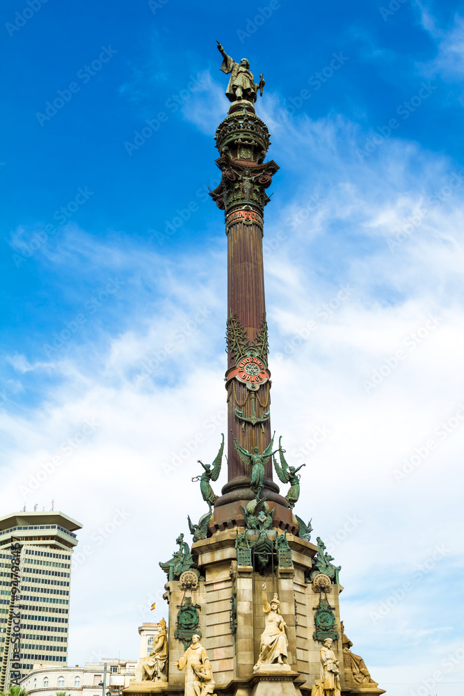 Columbus monument in Barcelona.