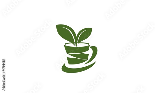 Drink a cup of tea and coffee in the morning