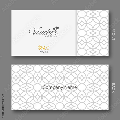 Modern Gift Voucher Template.