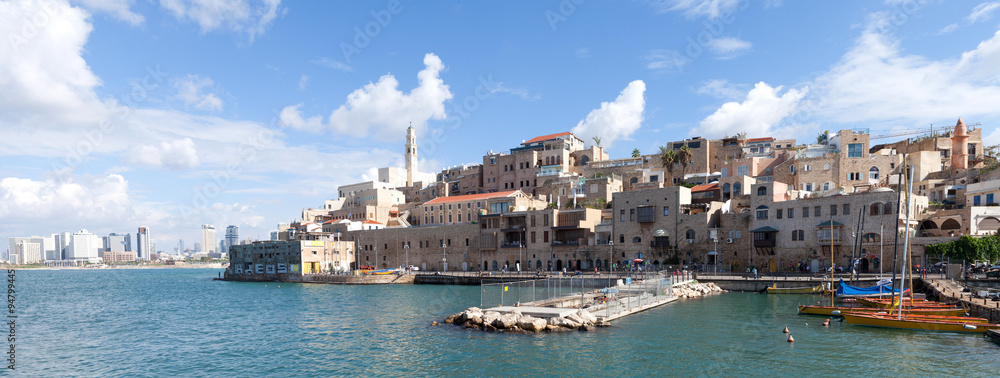Εκτύπωση καμβά View of the old port of Jaffa