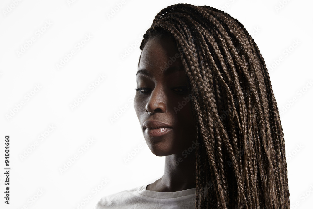 Obraz premium beauty black woman with braids