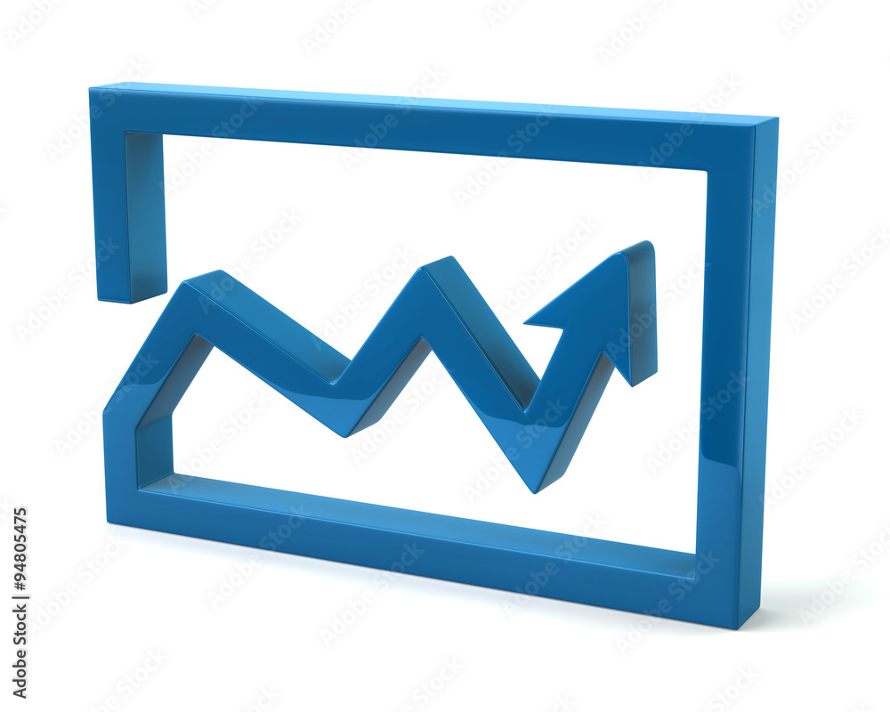 Blue business graph Blue business graph
