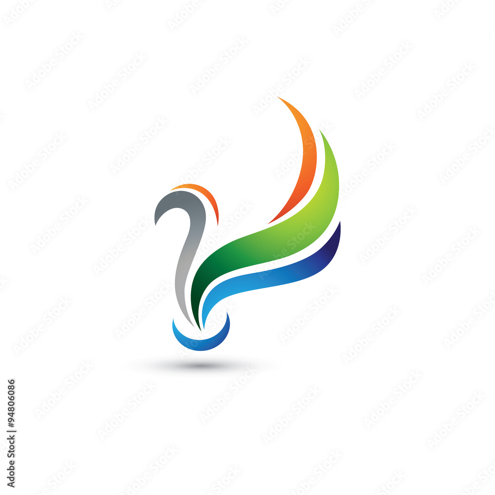 Naklejka premium Eagle Bird Logo