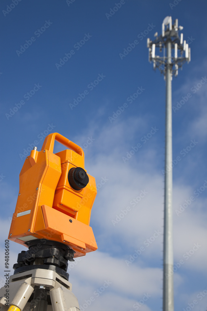 Surveying by cell phone tower Surveying by cell phone tower