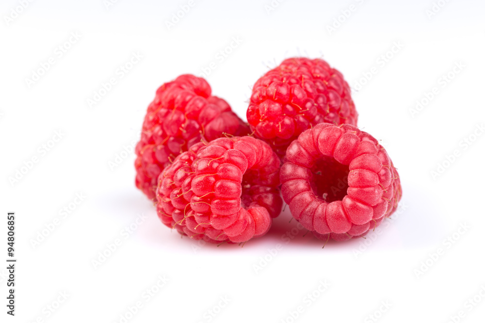 raspberry isolated on white background raspberry isolated on white background