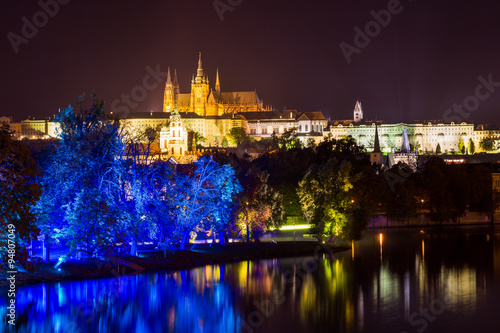 Photography Prague in night during the Signal Festival 2015