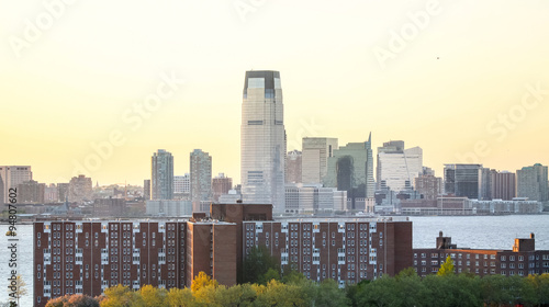 Jersey City and Governors Island