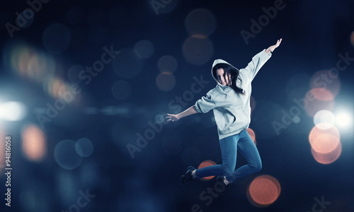 Dancer girl in jump © Sergey Nivens