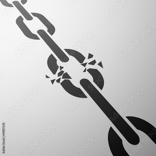 Broken chain.