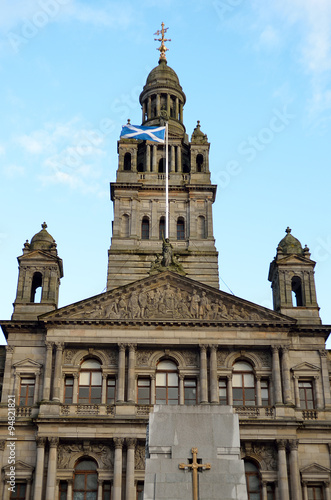 City Chambers in George Square, Glasgow, Scotland..