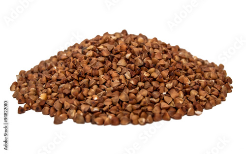 buckwheat isolated on white background