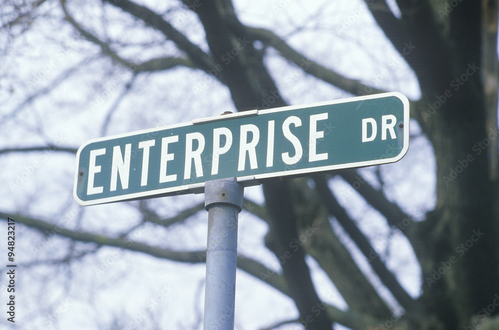 A sign that reads ÒEnterprise DrÓ