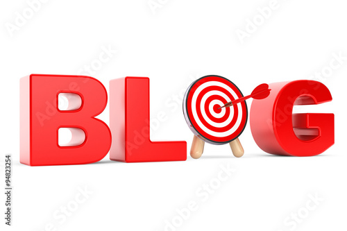 Darts Target as Blog Sign