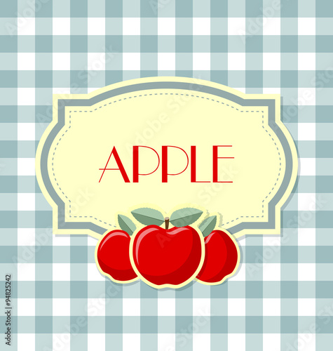 Retro apple label