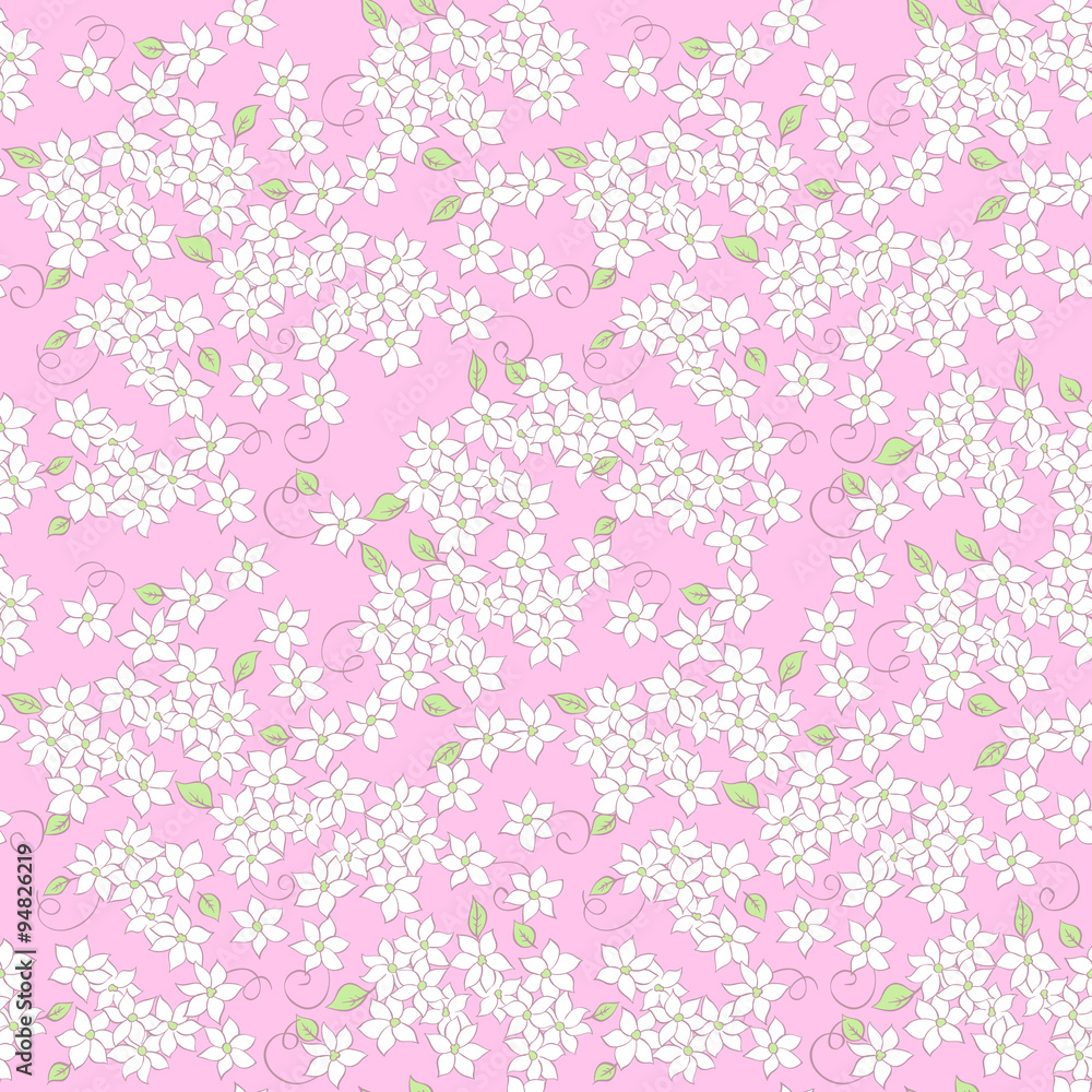 little flowers seamless textile pattern