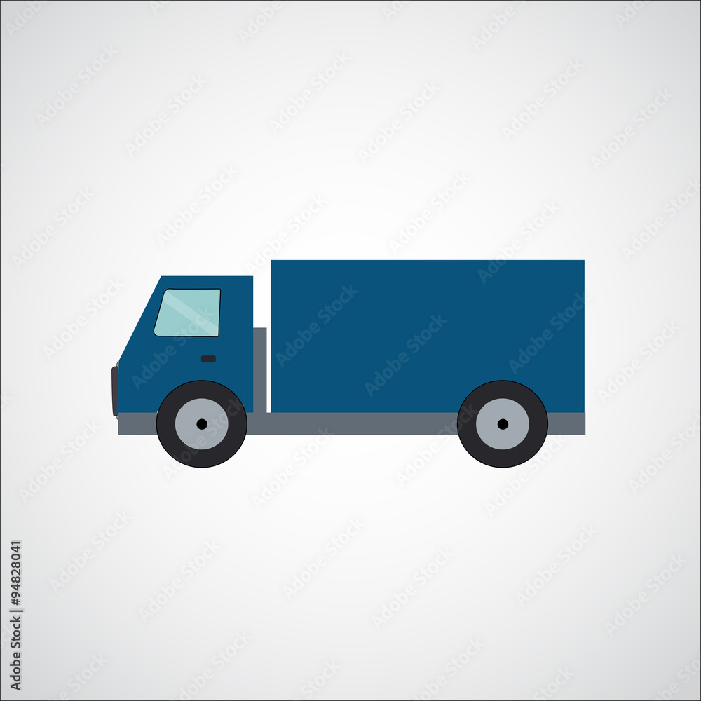 Ftat Truck Vector Illustration