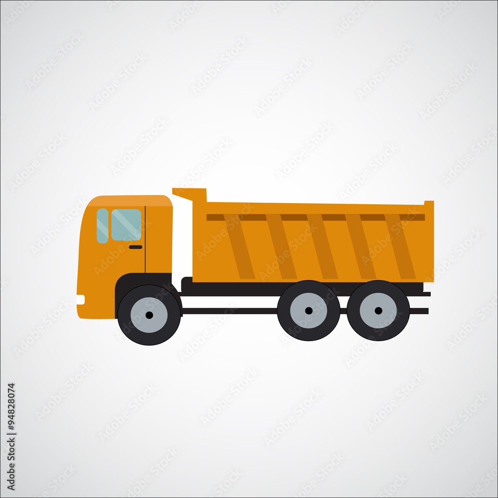Ftat Truck Vector Illustration Ftat Truck Vector Illustration