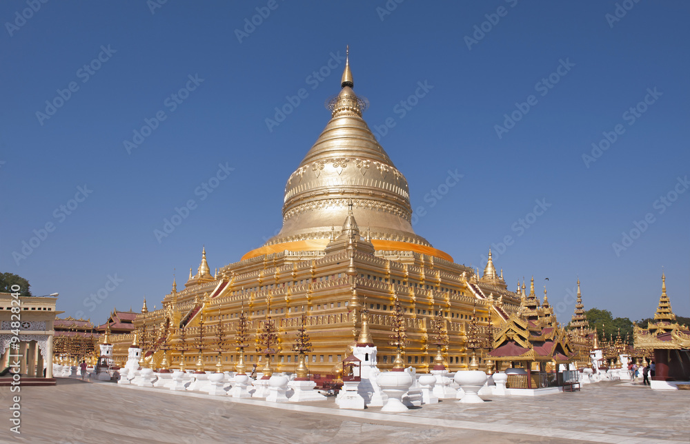 Golden Temple in Myanmar