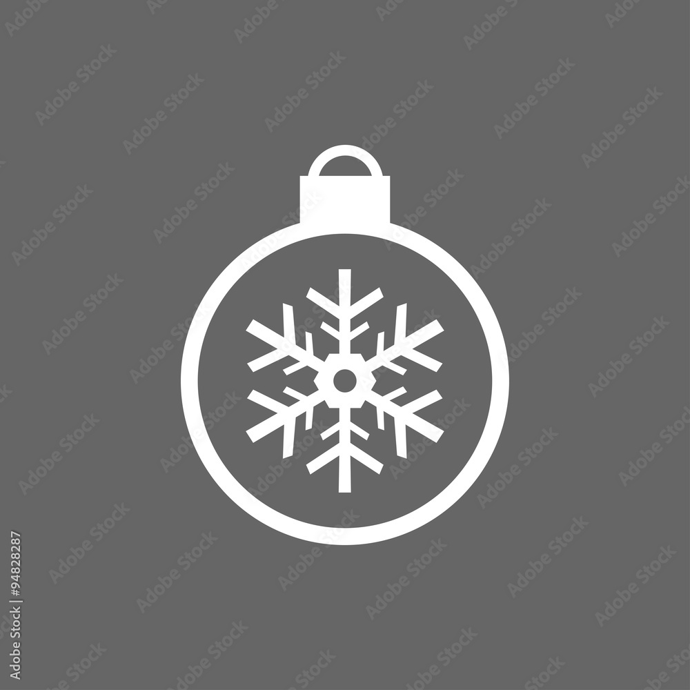 Icon Christmas snowflakes toy for holiday season Icon Christmas snowflakes toy for holiday season