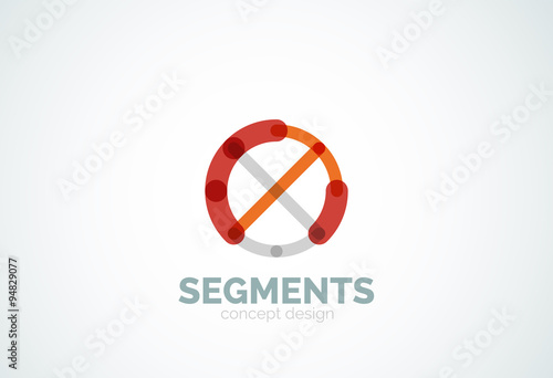 Free Download Vector outline minimal abstract geometric logo - GFXLoad
