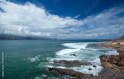 Gran Canaria, El Confital beach on the edge of Las Palmas