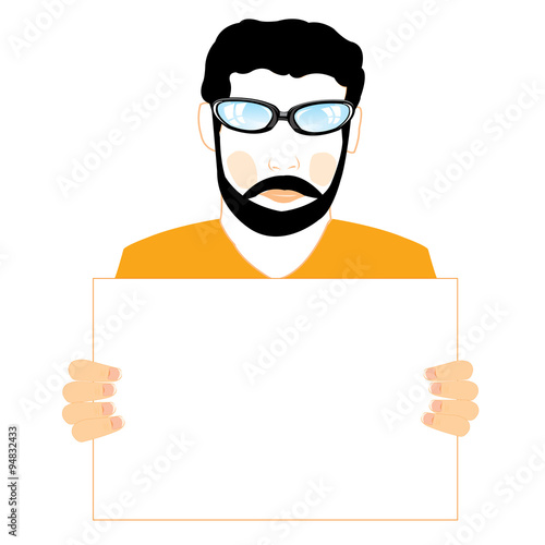 Man keeps in hand poster