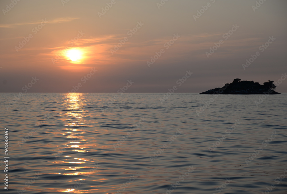 Abend an der Küste bei Rovinj