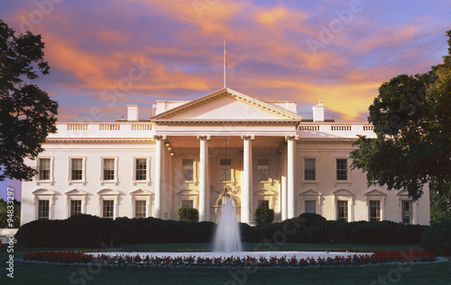 The White House, Washington D.C. at dusk photo
