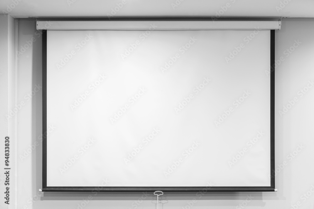 Fototapeta premium Blank projector screen