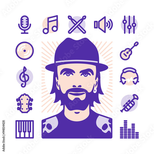 musician Icon set