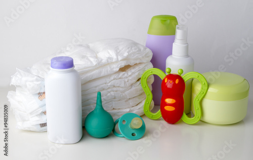 Set of accessories for the baby