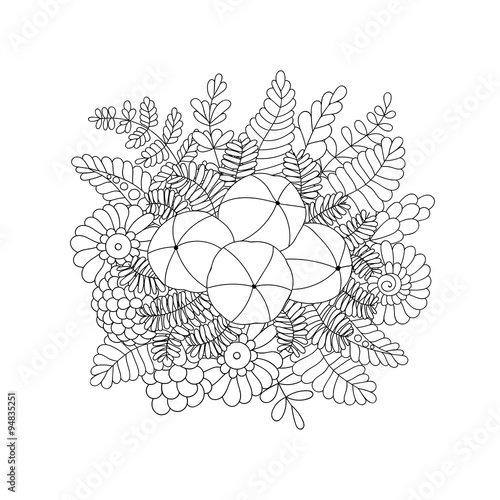 Amla isolated doodle vector image photo