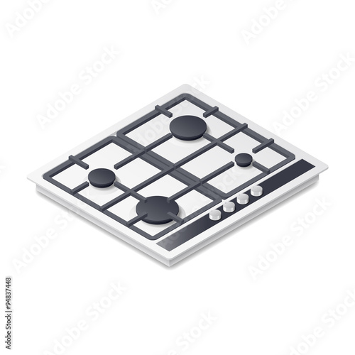 Photos Gas-stove detailed isometric icon