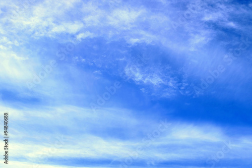 Blue sky with tiny clouds background © Africa Studio