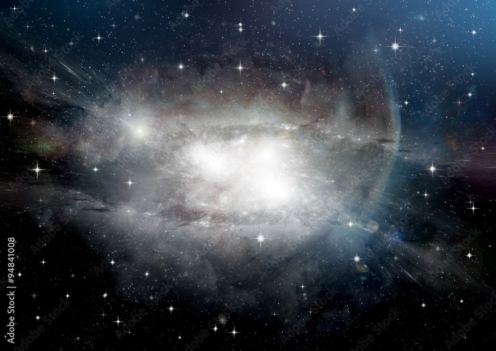 Fototapeta premium galaxy in a free space