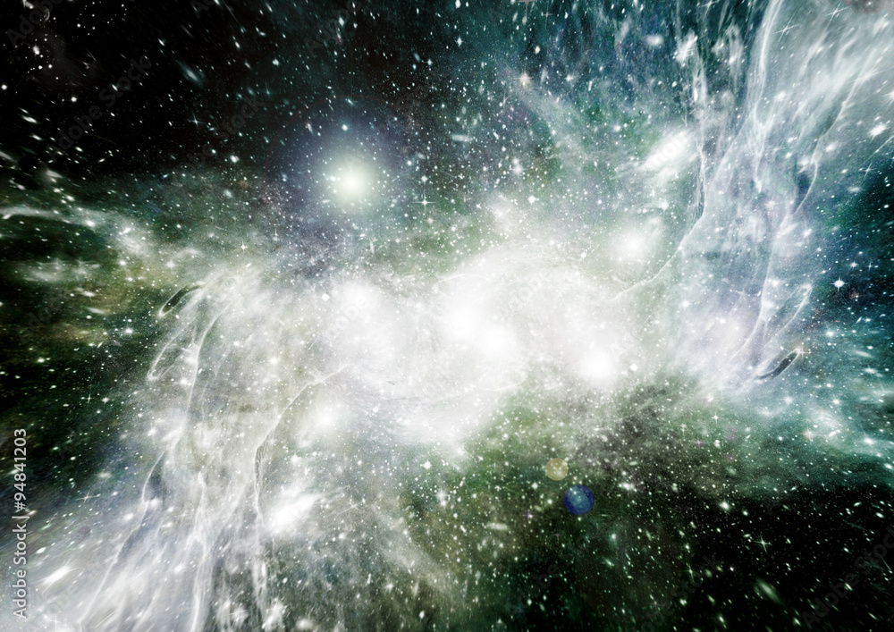 galaxy in a free space galaxy in a free space