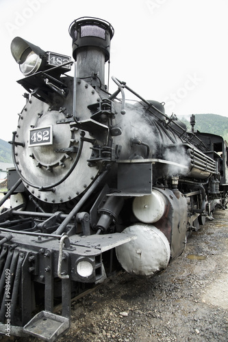 Steam engine, Durango and Silverton Narrow Gauge Railroad, Silverton, Colorado, USA, 07.07.2014