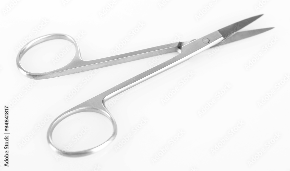 Surgery scissors isolated on white Surgery scissors isolated on white