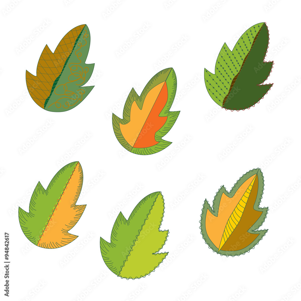 Pattern leaves green graphic design. Vector Illustrator Pattern leaves green graphic design. Vector Illustrator